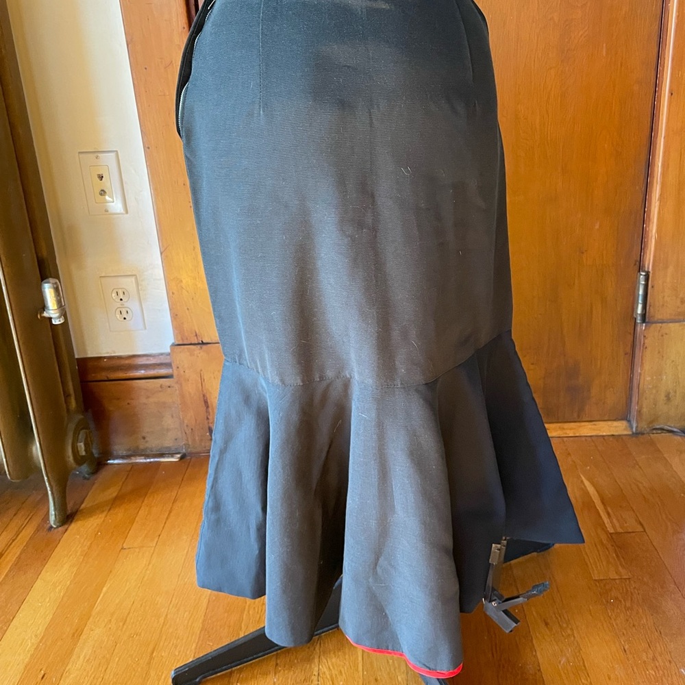 1950s black mermaid wiggle skirt rare - Picture 5 of 6